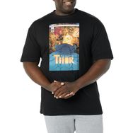 Marvel Big & Tall Klasik Thor Jan18 Black Erkek T-shirt