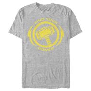 Marvel Big & Tall Klasik Thor Power Üst Kısa Kollu Athletic Heather Erkek T-shirt