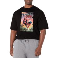 Marvel Big & Tall Klasik Typhoid Fever Spider-Man Oct18 Üst Kısa Kollu Siyah Erkek T-shirt
