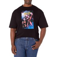 Marvel Big & Tall Klasik Unspoppable Wasp Nov18 Üst Kısa Kollu Siyah Erkek T-shirt