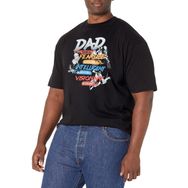 Marvel Big & Tall Klasik X-dad Üst Kısa Kollu Siyah Erkek T-shirt