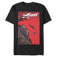 Marvel Big & Tall Klasik X-Force Jan Üst Kısa Kollu Siyah Erkek T-shirt
