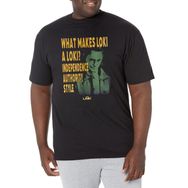 Marvel Big & Tall Lady Loki Black Erkek T-shirt