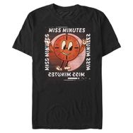 Marvel Big & Tall Loki Glitch Ms Minutes Üst Kısa Kollu Siyah Erkek T-shirt