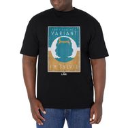 Marvel Big & Tall Loki He is Smart Üst Kısa Kollu Siyah Erkek T-shirt
