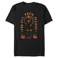 Marvel Big & Tall Loki Multiple Times Üst Kısa Kollu Siyah Erkek T-shirt