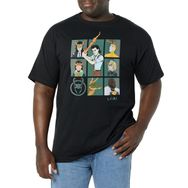 Marvel Big & Tall Loki Team Üst Kısa Kollu Siyah Erkek T-shirt