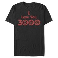 Marvel Big & Tall Love Circuits Black Erkek T-shirt