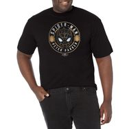 Marvel Big & Tall Man: No Way Home Spider Afiş Üst Kısa Kollu Siyah Erkek T-shirt