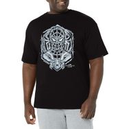 Marvel Big & Tall Man: No Way Home Spider Linos Üst Kısa Kollu Siyah Erkek T-shirt