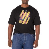 Marvel Big & Tall Man: No Way Home Spider Sketch Üst Kısa Kollu Siyah Erkek T-shirt