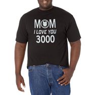 Marvel Big & Tall Mom 3000 Üst Kısa Kollu Siyah Erkek T-shirt