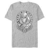 Marvel Big & Tall Moon Knight Scarab Üst Kısa Kollu Athletic Heather Erkek T-shirt