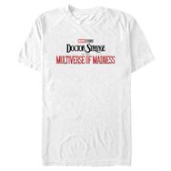 Marvel Big & Tall Multiverse of Madness Doctor Strange 2 Ana Logo Üst Kısa Kollu Beyaz Erkek T-shirt