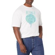 Marvel Big & Tall Nebula Simplicity Üst Kısa Kollu Beyaz Erkek T-shirt