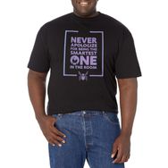 Marvel Big & Tall Never Apologize Üst Kısa Kollu Siyah Erkek T-shirt