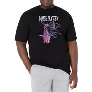 Marvel Big & Tall Nice Goose Üst Kısa Kollu Siyah Erkek T-shirt