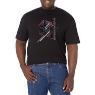 Marvel Big & Tall Night Monkey Üst Kısa Kollu Siyah Erkek T-shirt