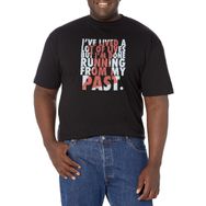 Marvel Big & Tall Past Üst Kısa Kollu Siyah Erkek T-shirt