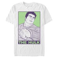 Marvel Big & Tall Pop Hulk Üst Kısa Kollu Beyaz Erkek T-shirt