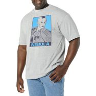 Marvel Big & Tall Pop Nebula Üst Kısa Kollu Athletic Heather Erkek T-shirt
