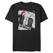 Marvel Big & Tall Red Sisters Üst Kısa Kollu Siyah Erkek T-shirt