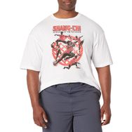 Marvel Big & Tall Shang-chi Crane Fist Empi Kata Üst Kısa Kollu Beyaz Erkek T-shirt