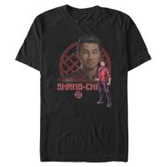 Marvel Big & Tall Shang-chi Hero Üst Kısa Kollu Siyah Erkek T-shirt