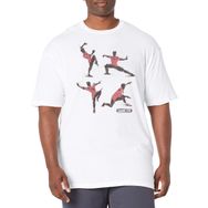 Marvel Big & Tall Shang-chi Karate Poses Üst Kısa Kollu Beyaz Erkek T-shirt