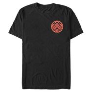 Marvel Big & Tall Shang-chi Neon Sembollü Üst Kısa Kollu Siyah Erkek T-shirt