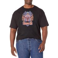 Marvel Big & Tall Shang Neon Chi Üst Kısa Kollu Siyah Erkek T-shirt