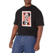 Marvel Big & Tall Sister Card Üst Kısa Kollu Siyah Erkek T-shirt