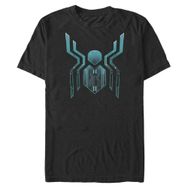 Marvel Big & Tall Spider Logo Far Black Erkek T-shirt