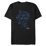 Marvel Big & Tall Spider-Man: No Way Home Mavi Baskılı Hazır Black Erkek T-shirt