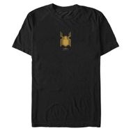 Marvel Big & Tall Spider-Man: No Way Home Siyah Takım Altın Logo Üst Kısa Kollu Siyah Erkek T-shirt