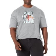 Marvel Big & Tall Spider Selfie Üst Kısa Kollu Athletic Heather Erkek T-shirt