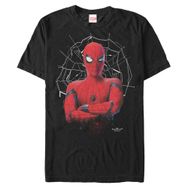 Marvel Big & Tall Spidey Üst Kısa Kollu Siyah Erkek T-shirt