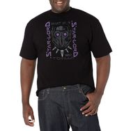 Marvel Big & Tall Star Hero Üst Kısa Kollu Siyah Erkek T-shirt