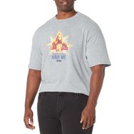 Marvel Big & Tall Time Üst Kısa Kollu Athletic Heather Erkek T-shirt