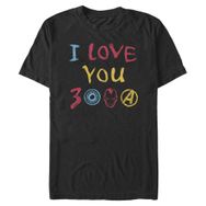 Marvel Big & Tall Universe 3000 Elle Çizilmiş Üst Kısa Kollu Siyah Erkek T-shirt