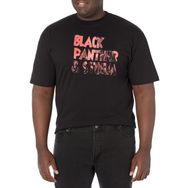 Marvel Big & Tall Universe Bpo Text Fill Üst Kısa Kollu Siyah Erkek T-shirt