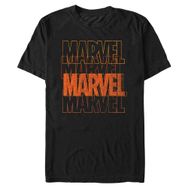 Marvel Big & Tall Universe Halloween Renkli Logo Stack Üst Kısa Kollu Siyah Erkek T-shirt