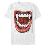 Marvel Big & Tall Universe Morbius Teeth Üst Kısa Kollu Beyaz Erkek T-shirt