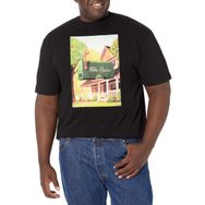 Marvel Big & Tall Universe the Visions Üst Kısa Kollu Siyah Erkek T-shirt