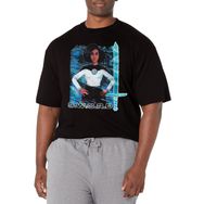 Marvel Big & Tall Wandavision Digital Wanda Black Erkek T-shirt