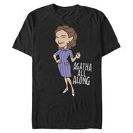 Marvel Big & Tall Wandavision Kostümlü Black Erkek T-shirt