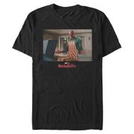 Marvel Big & Tall Wandavision Renk Numaraları Black Erkek T-shirt