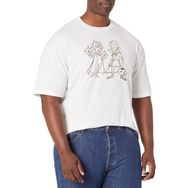 Marvel Big & Tall Wandavision Simple Ink Üst Kısa Kollu Beyaz Erkek T-shirt