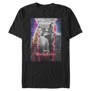 Marvel Big & Tall Wandavision Teaser Poster Black Erkek T-shirt