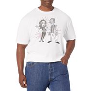 Marvel Big & Tall Wandavision the Couple Üst Kısa Kollu Beyaz Erkek T-shirt